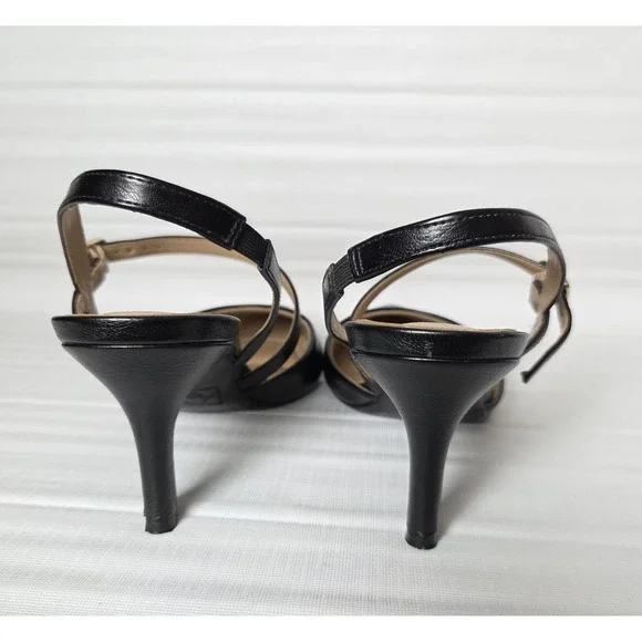 Abella True Comfort Pumps Women's 9.5M Black Cushioned Dress Shoe 2" Heel - Picture 4 of 9